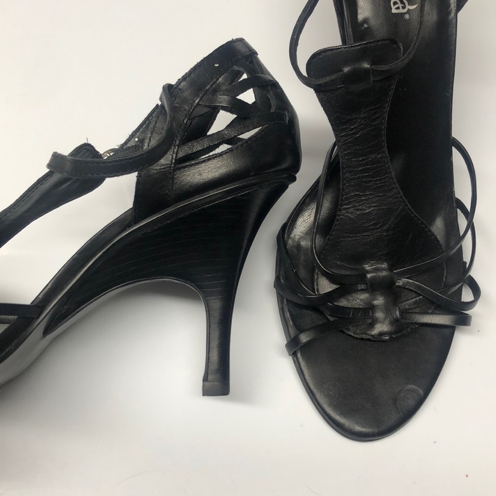 Diba Black Strappy Heels - Picture 4 of 6